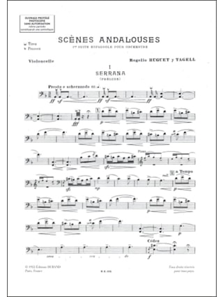 Scene Andalouse Trio - Y Tagell Rogelio Huguet - Partition